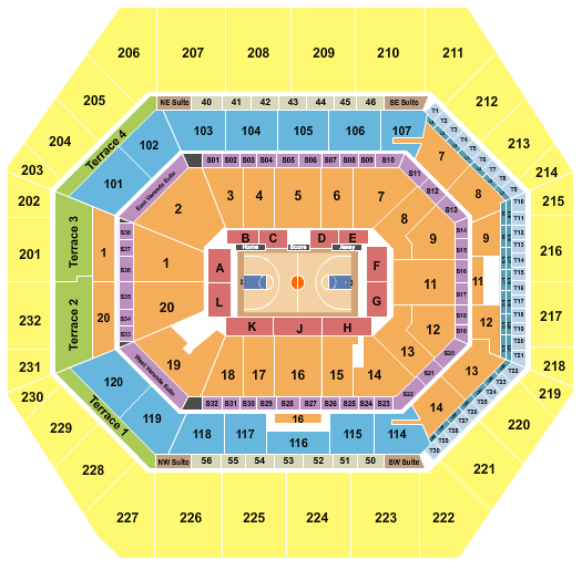 Gainbridge Fieldhouse Indiana Pacers Seating Chart